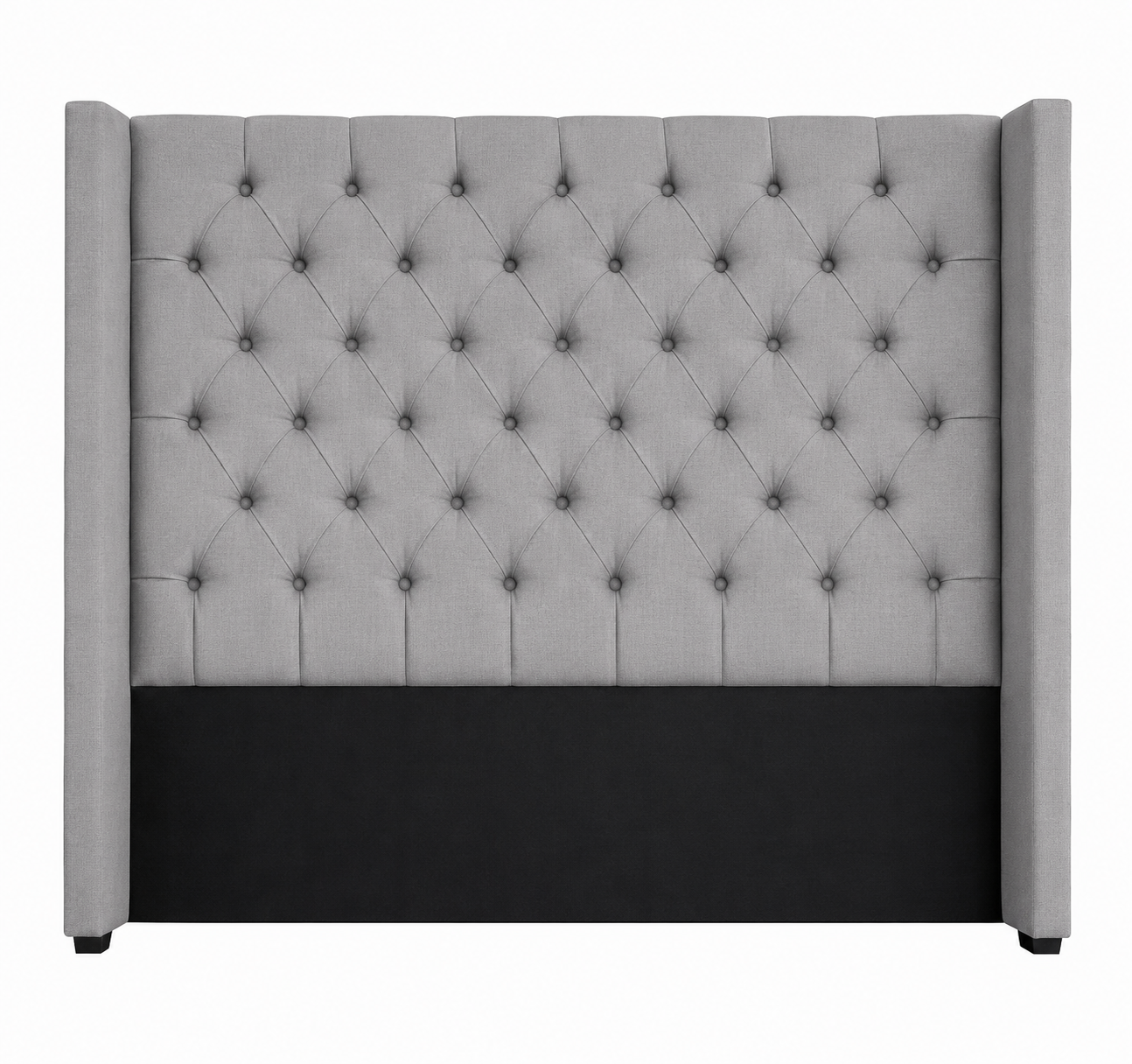 Buttoned Winged headboard