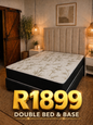 Bamboo 3 Year Double bed and base